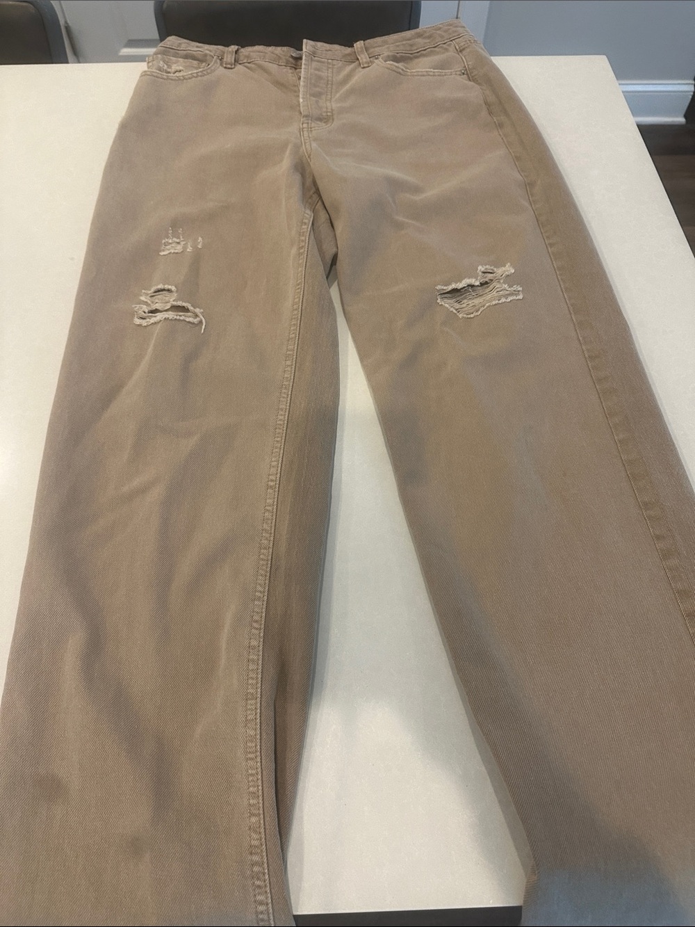 wild fable womens Distressed Chino Pants - Tan